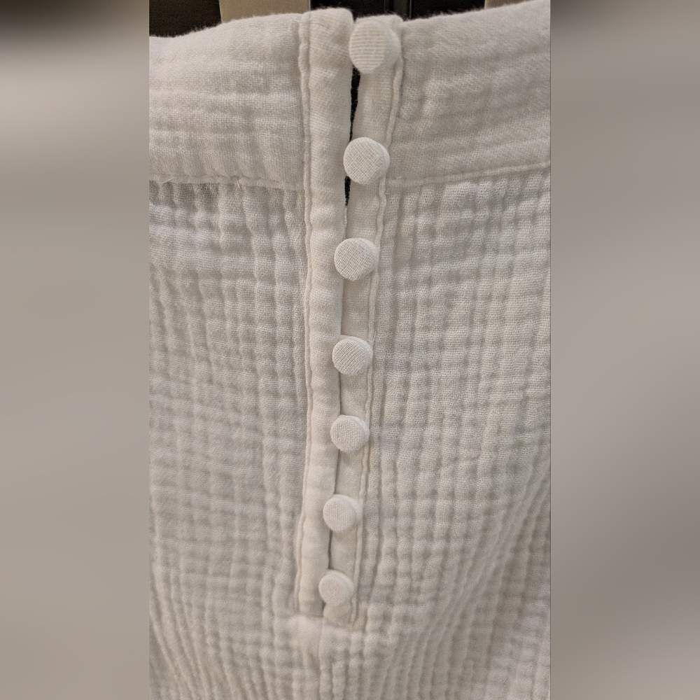 Madewell White Harlow Square Neck Top - Picture 7 of 9